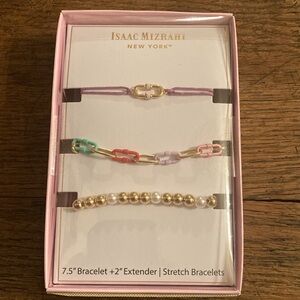 Isaac Mizrahi Multicolor Stretch Bracelet Set NIB
